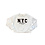 NYC Teddy Print Sweater - White/Brown