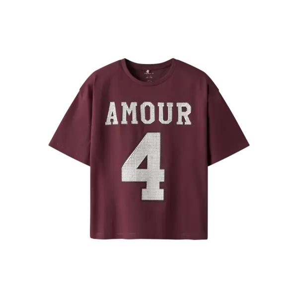 NAME IT Name It - NKF Sangy Amour 4 Relax Top - Burgundy Bordeaux