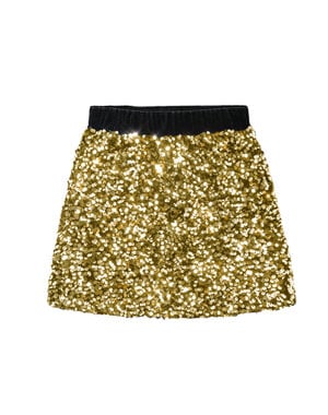  Sequin Sparkle Skirt - Gold