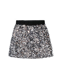 Sequin Sparkle Skirt -  Silver