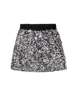  Sequin Sparkle Skirt -  Silver