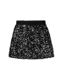  Sequin Sparkle Skirt -  Black