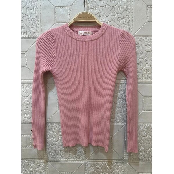 Nova Button Top - Blush Pink