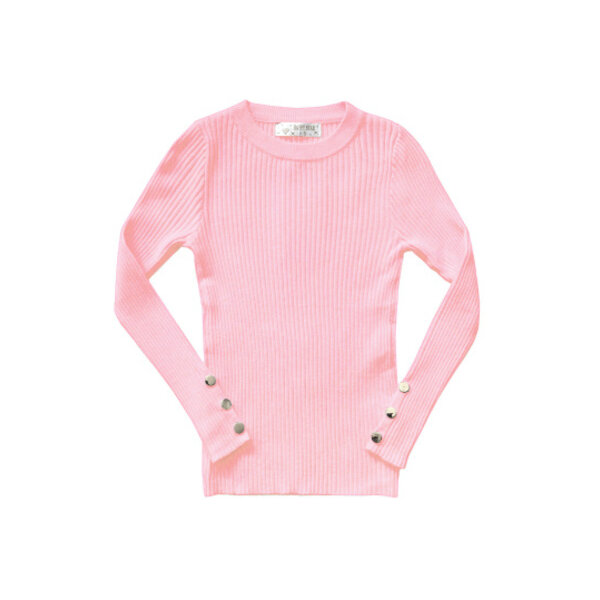 Nova Button Top - Blush Pink