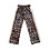 Sporty Leopard Heart Pants - Brown/Gold
