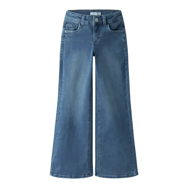 NAME IT Name It - NKF Polly X Wide Jeans - Medium Blue Denim