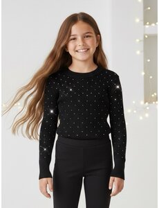  Happy Sparkle Top - Black/Silver