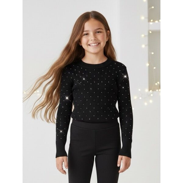 Happy Sparkle Top - Black/Silver