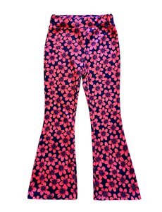  Vayen Velvet Flower Flared - Watermelon/Dark Blue