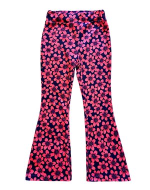  Vayen Velvet Flower Flared - Watermelon/Dark Blue