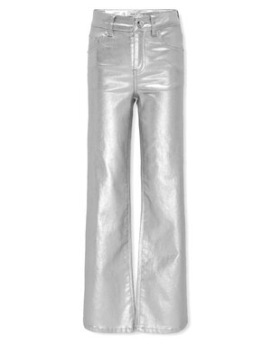ONLY GIRLS Only - KOG Juicy Wide Metal Coated Pants - Silver