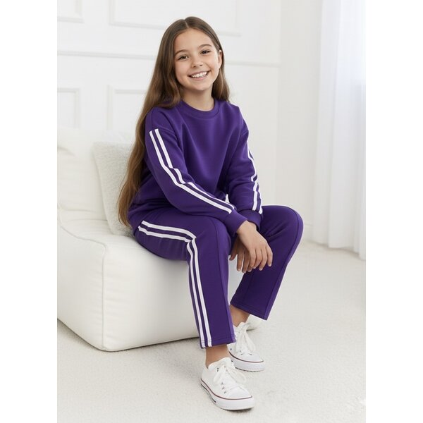 Kensi Sporty Set - Purple/White