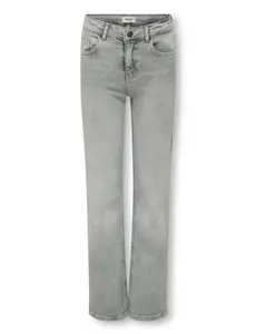 ONLY GIRLS Only - KOG Juicy HW Wide Leg Rea707 Jeans - Medium Grey Denim