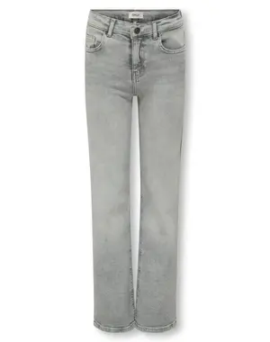 ONLY GIRLS Only - KOG Juicy HW Wide Leg Rea707 Jeans - Medium Grey Denim