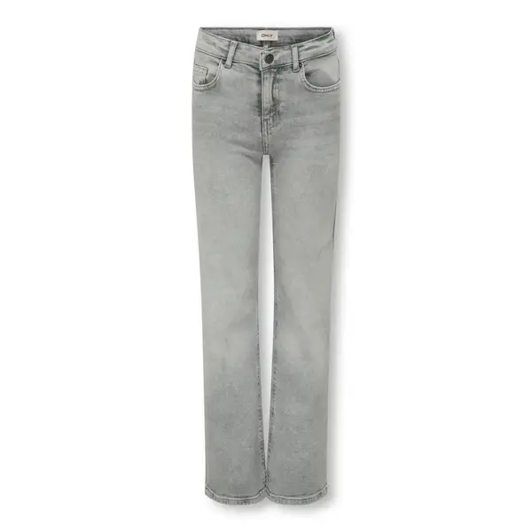 ONLY GIRLS Only - KOG Juicy HW Wide Leg Rea707 Jeans - Medium Grey Denim