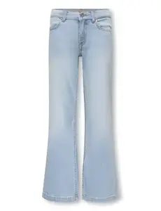 ONLY GIRLS Only - KOG California Wide Flared AKM217 Jeans - Light Blue Denim