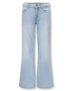 ONLY GIRLS Only - KOG California Wide Flared AKM217 Jeans - Light Blue Denim