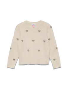 VERO MODA GIRLS Vero Moda - Doffy Heart Sweater - Beige