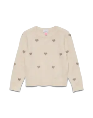 VERO MODA GIRLS Vero Moda - Doffy Heart Sweater - Beige