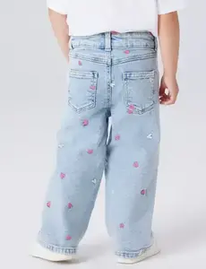 NAME IT Name It MINI - NMFROSE MULTI HEART JEANS - Blue/Pink