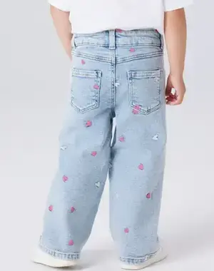 NAME IT Name It MINI - NMFROSE MULTI HEART JEANS - Blue/Pink