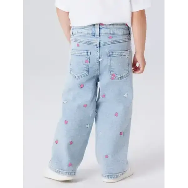 NAME IT Name It MINI - NMFROSE MULTI HEART JEANS - Blue/Pink