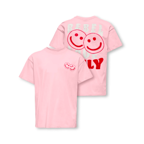 ONLY GIRLS Only - Eros Smile Shirt - Pink