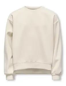 ONLY GIRLS Only -  Ada Wide O-neck Sweater - Beige