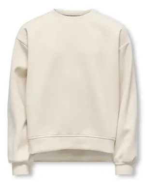 ONLY GIRLS Only -  Ada Wide O-neck Sweater - Beige