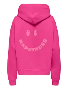 ONLY GIRLS Only -  Happiness Hoodie Sweater - Fuchsia