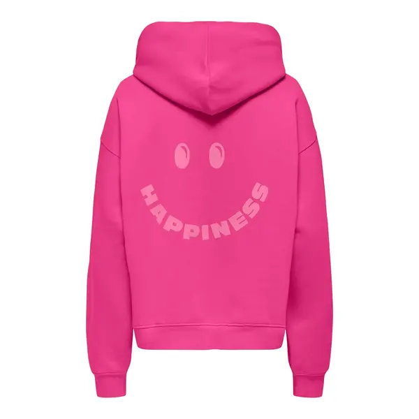 ONLY GIRLS Only -  Happiness Hoodie Sweater - Fuchsia