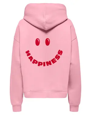 ONLY GIRLS Only -  Happiness Hoodie Sweater - Blush Pink