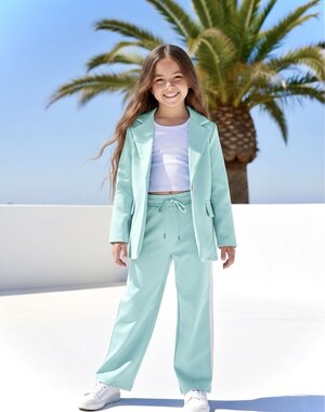 Bibi Blazer Set - Aqua