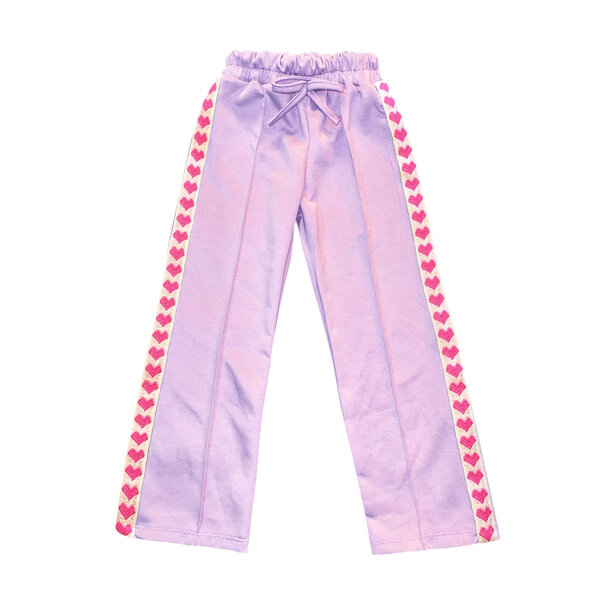 Soho Sporty Heart Pants - Lila/Pink