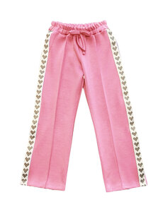  Soho Sporty Heart Pants - Candy Pink/Gold