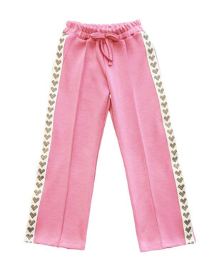  Soho Sporty Heart Pants - Candy Pink/Gold