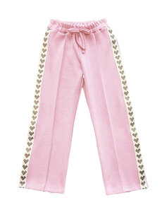  Soho Sporty Heart Pants - Light Pink/Gold