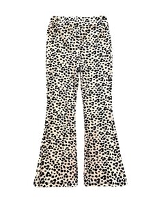  Dots Velvet Flared - Beige/Black