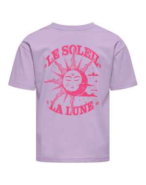 ONLY GIRLS ONLY - Le Soleil La Lune Shirt - Lila/Fuchsia