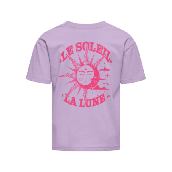 ONLY GIRLS ONLY - Le Soleil La Lune Shirt - Lila/Fuchsia