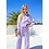 Sporty Striped Set - Lila