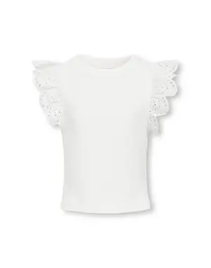 ONLY GIRLS ONLY - Roxy Ruffle Top - White