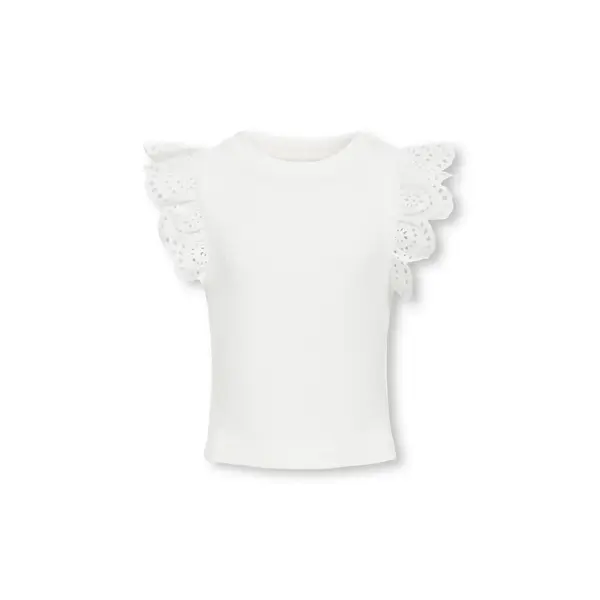 ONLY GIRLS ONLY - Roxy Ruffle Top - White