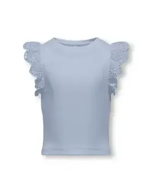 ONLY GIRLS ONLY - Roxy Ruffle Top - Light Blue