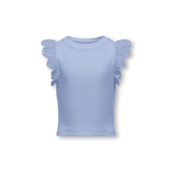 ONLY GIRLS ONLY - Roxy Ruffle Top - Light Blue