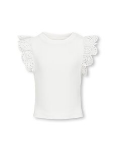 ONLY GIRLS ONLY - Roxy Ruffle Top - White