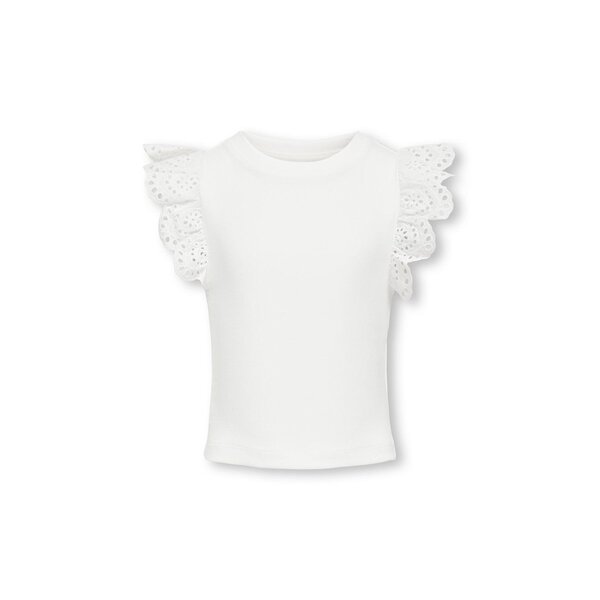 ONLY GIRLS ONLY - Roxy Ruffle Top - White