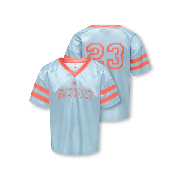 ONLY GIRLS ONLY - Lulu Soho Shirt - Light Blue/Orange