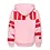 ONLY GIRLS Only - L'amour Heart Hoodie Sweater - Pink/Red