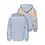 ONLY GIRLS Only - L'amour Heart Hoodie Sweater - Light Blue/Orange